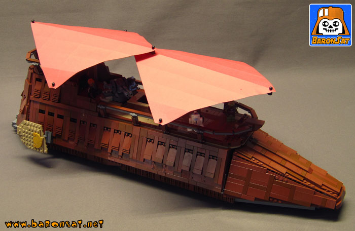 Lego Bricks Jabba S Sail Barge Custom Model MOC By BaronSat